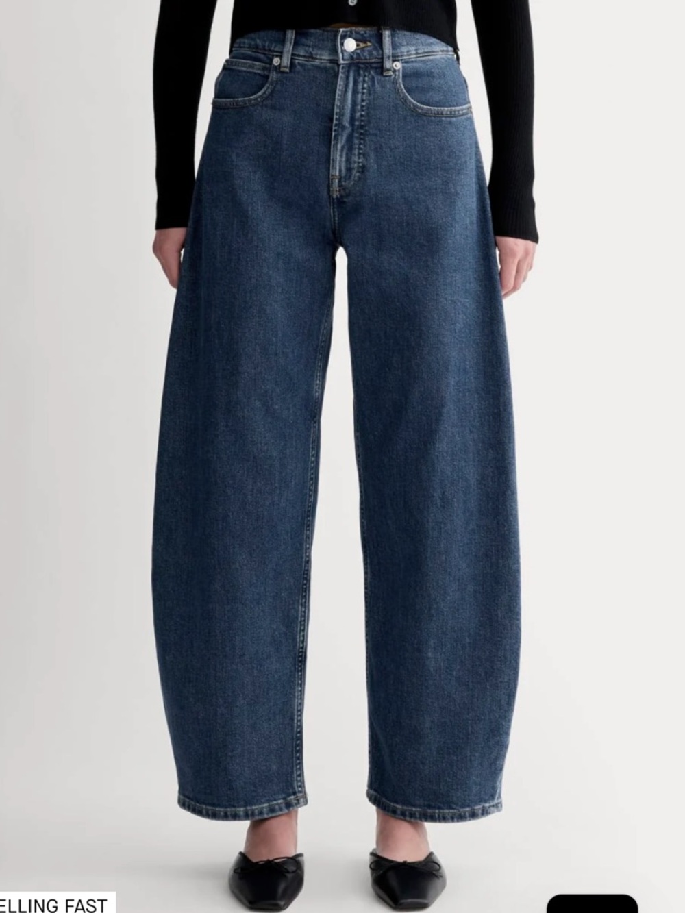 Everlane The Way High Curve Jean Ocean Size 28R - Picture 2 of 7
